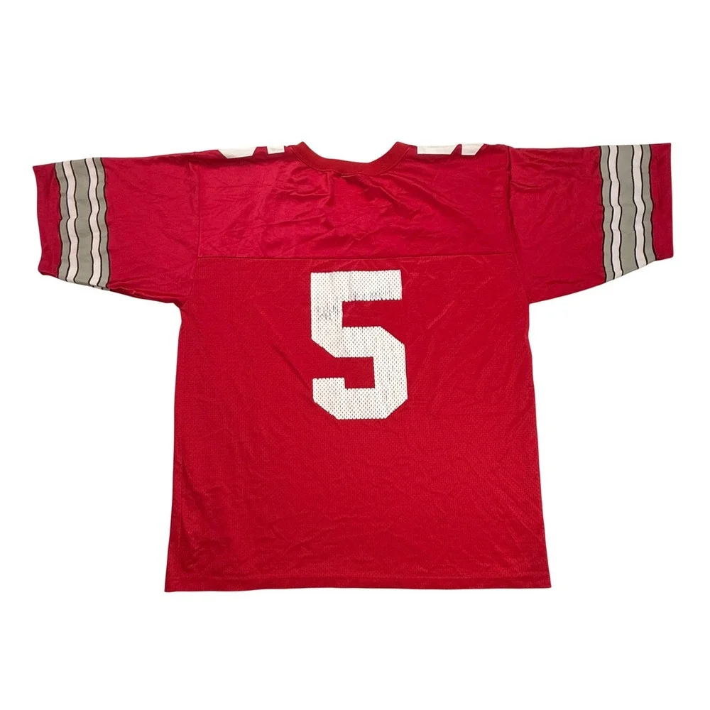 Nike Team Ohio State Buckeyes #5 Football Jersey Red Mens XL FA99-PRX - Picture 2 of 9